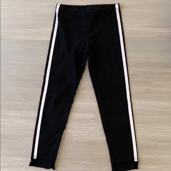 Flowers by Zoe Black with White Stripe Legging - Picture 1 of 4